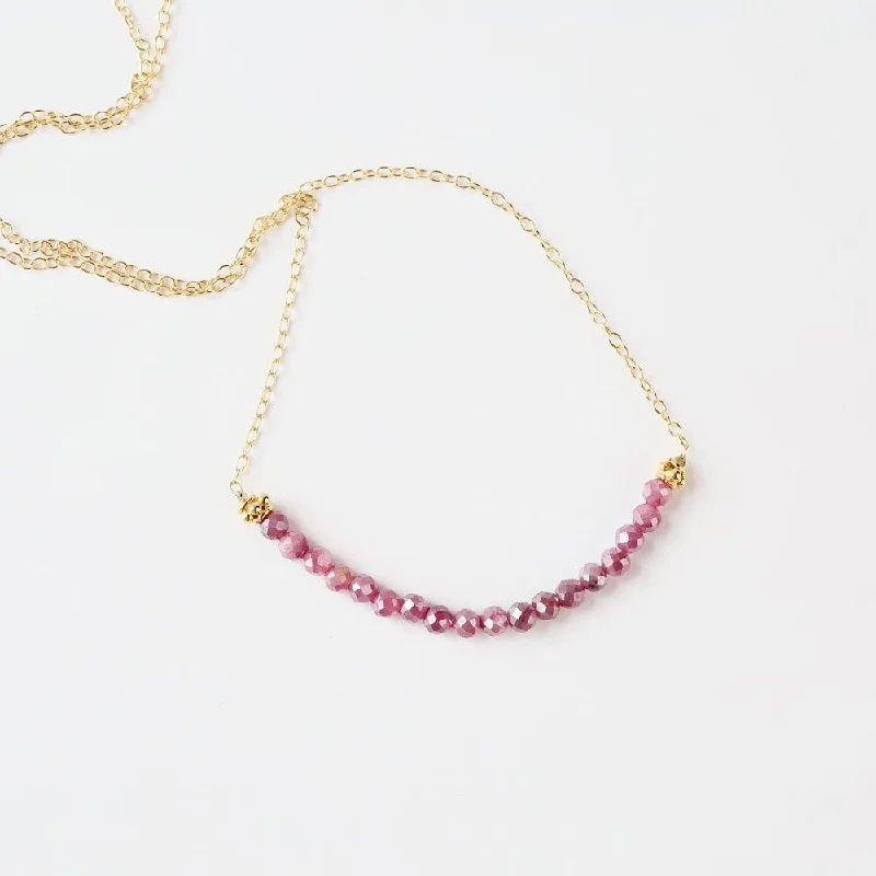 white opal engagement ring Gold Filled Chain with Dark Pink Silverite Gemstone Arc Necklace white opal engagement ring Gold Filled Chain with Dark Pink Silverite Gemstone Arc Necklace