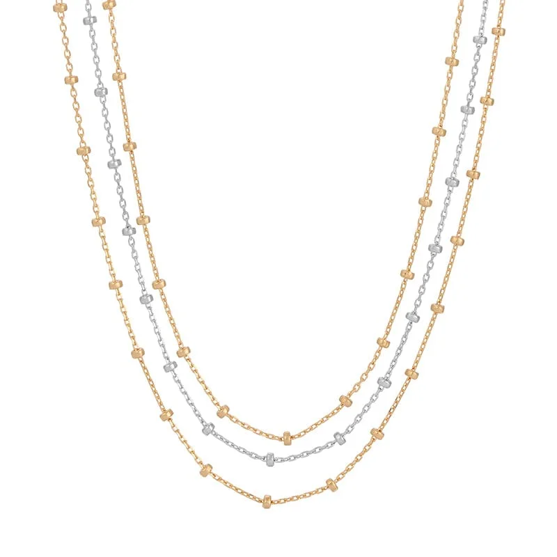 Sterling Silver & Gold Plated Duet Necklace