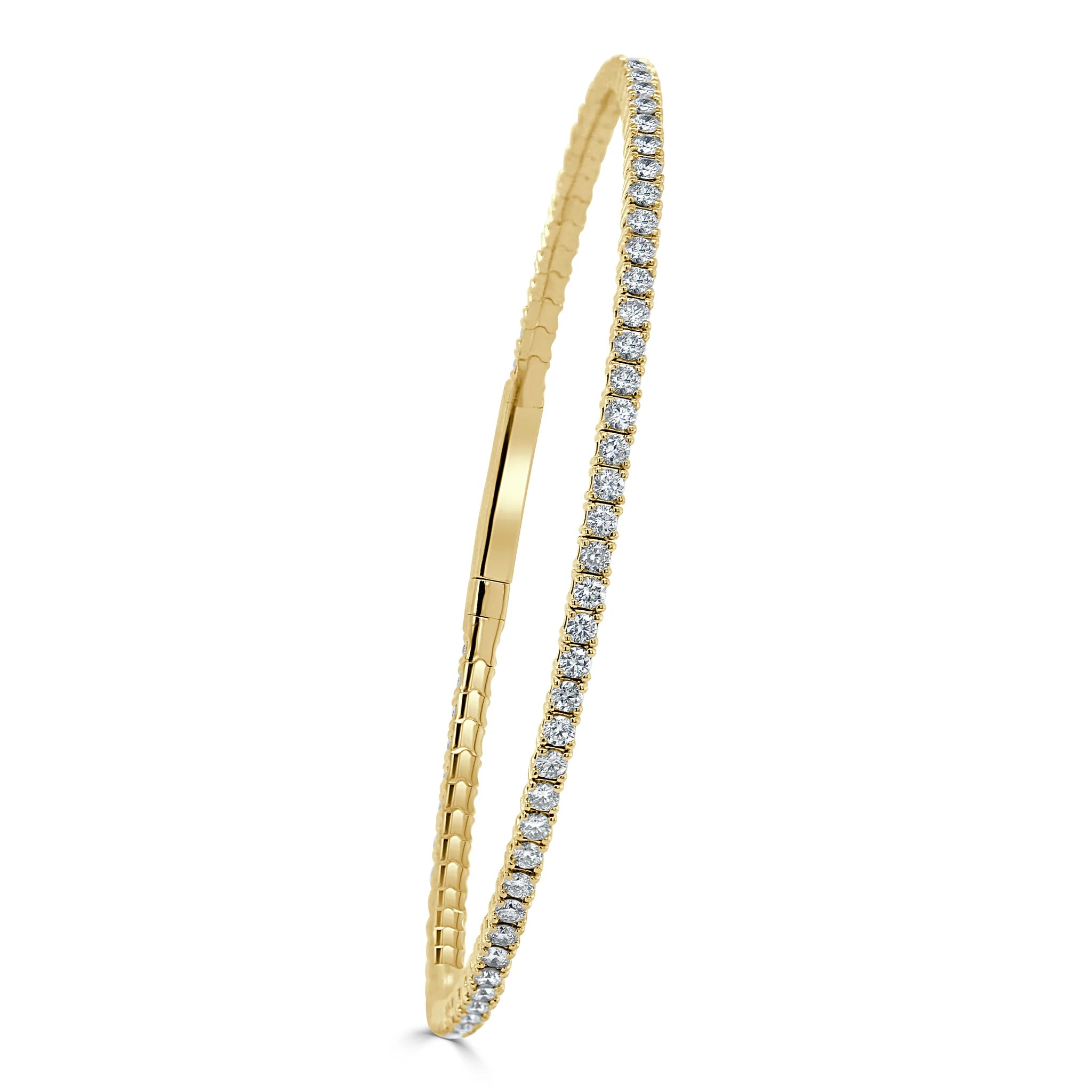 emerald-cut ruby eternity ring Sabrina Designs Co. 14k Yellow Gold & Diamond Flex Bracelet