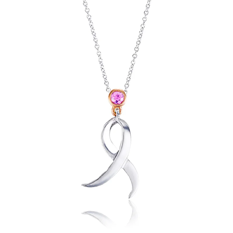 modern geometric earrings gold Shining Strength Pink Sapphire Necklace