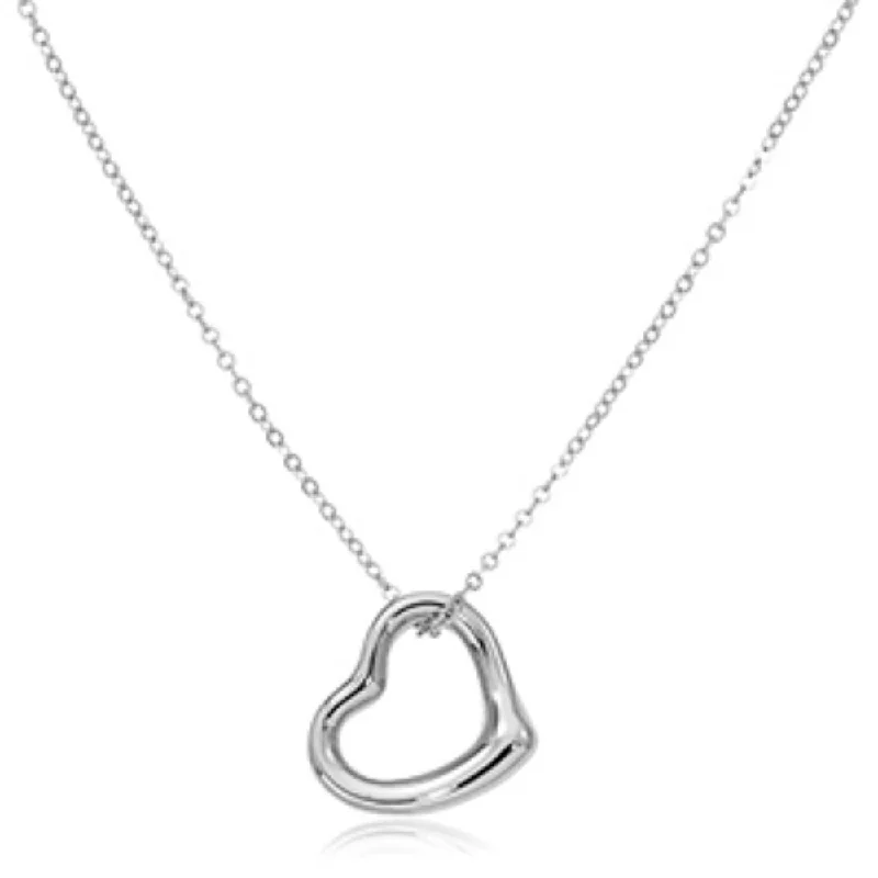 personalized zodiac birthstone necklace Sterling Silver Open Heart Pendant Necklace personalized zodiac birthstone necklace Sterling Silver Open Heart Pendant Necklace
