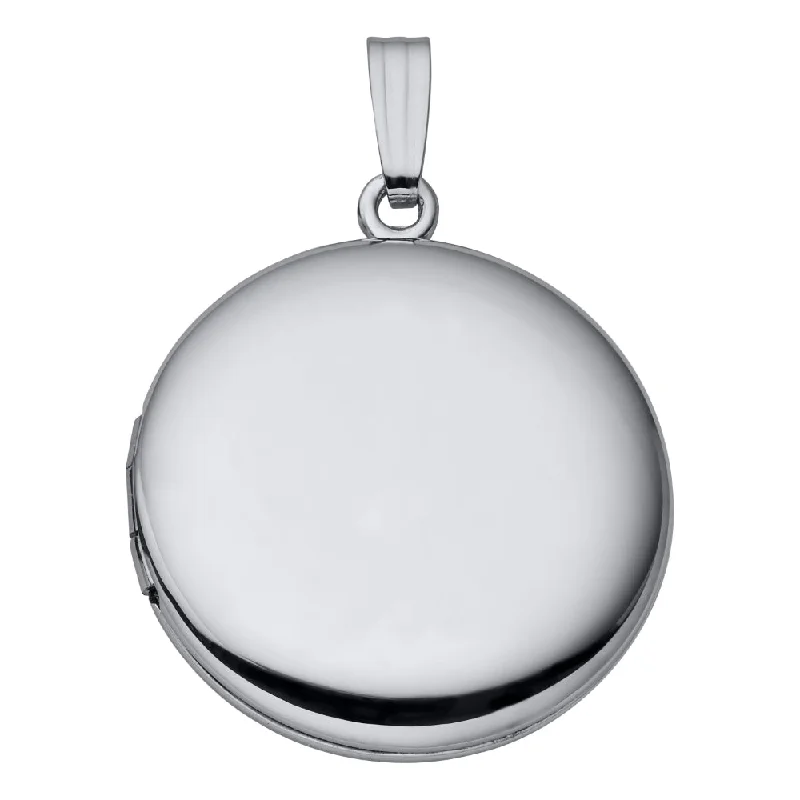 unique blue topaz ring Sterling Silver Round Polished Locket Necklace 20"