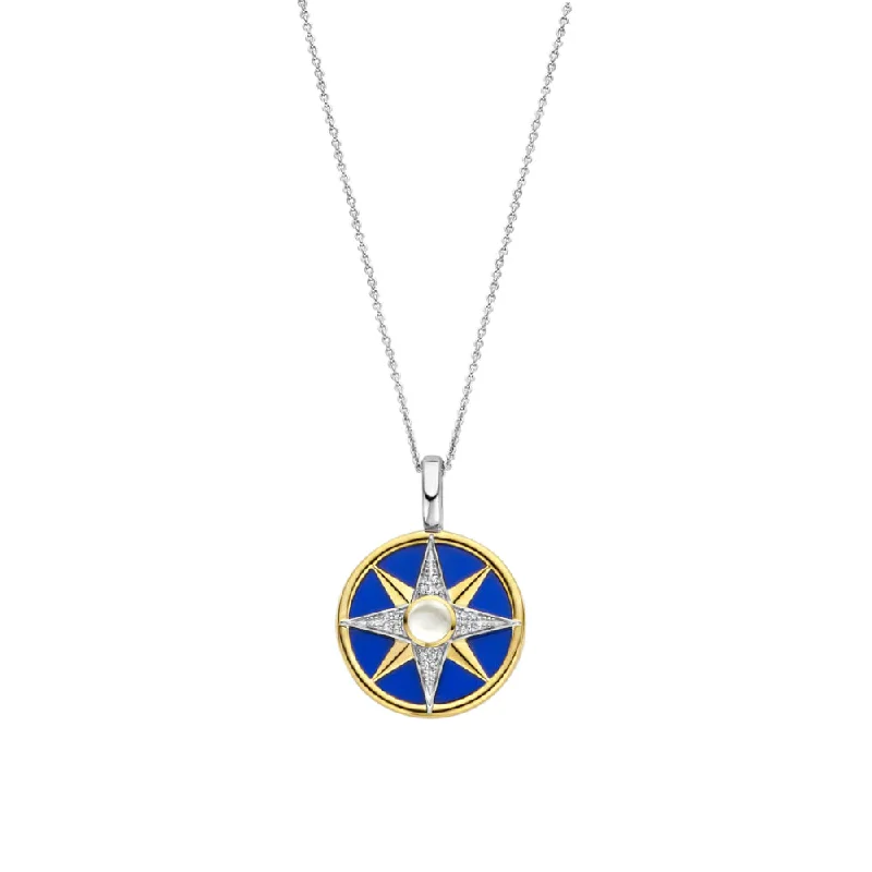 dainty gemstone chain bracelet Ti Sento Blue Lapis Starry Pendant Necklace