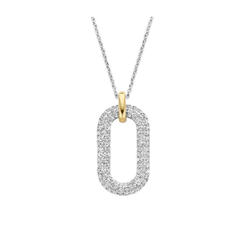 pearl stud earrings classic TI SENTO-Milano Sterling Silver Oval CZ Pendant Necklace pearl stud earrings classic TI SENTO-Milano Sterling Silver Oval CZ Pendant Necklace