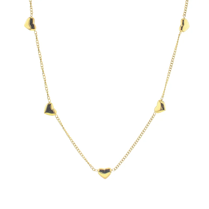 vintage-style garnet ring Waterproof Paige Necklace