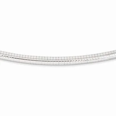 dainty cherry blossom ring White Gold Domed Omega Bracelet