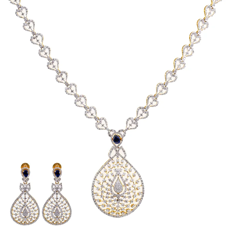 personalized initial ring stackable 18K Gold Diamond Jewelry Set (66.4gm)