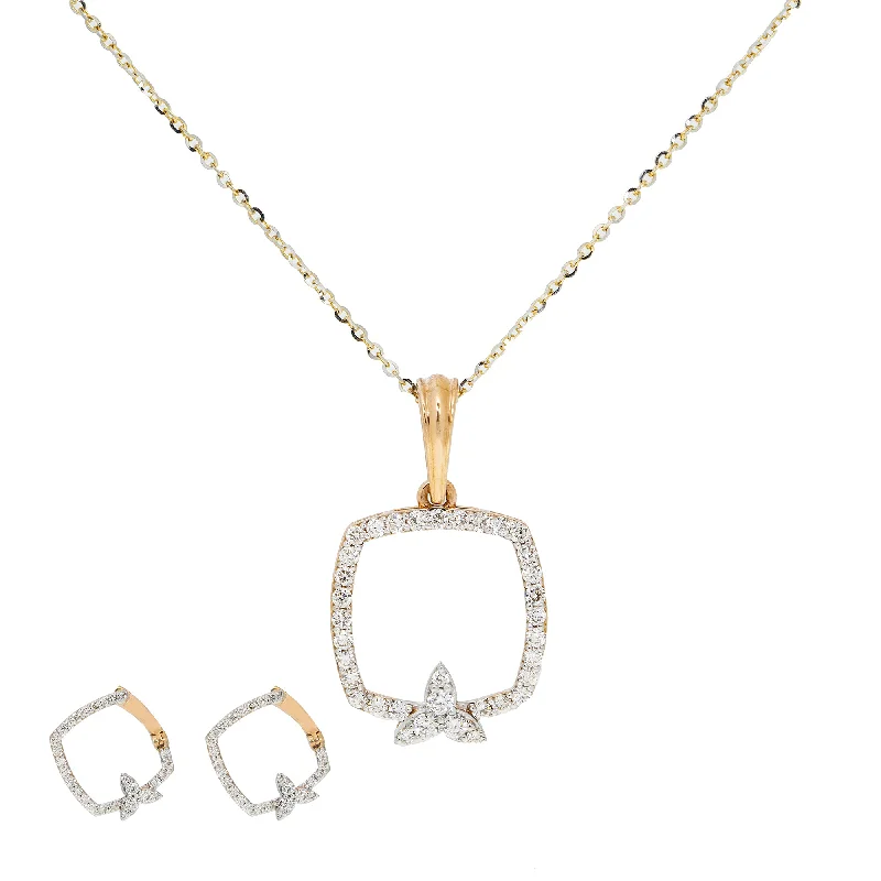 classic diamond solitaire necklace 18K Yellow & White Gold Diamond Pendant Set (8.9gm) classic diamond solitaire necklace 18K Yellow & White Gold Diamond Pendant Set (8.9gm)