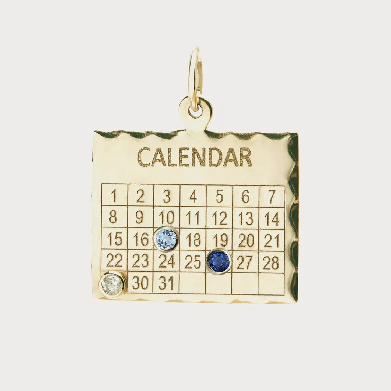 large statement turquoise ring 1960s Calendar Personalized Charm