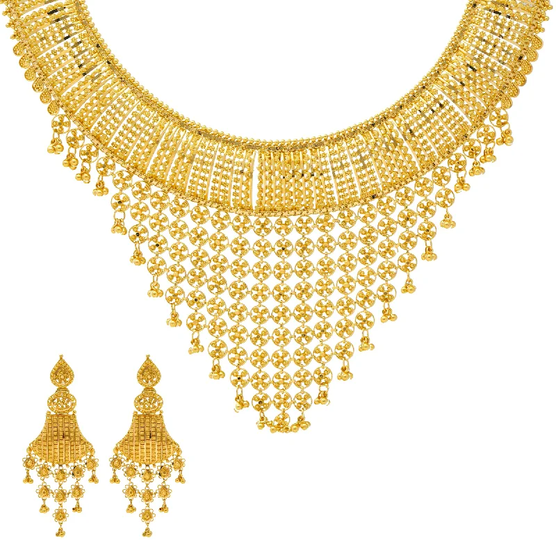 celestial moonstone ring gold 22K Yellow Gold Necklace Set (102.9gm)