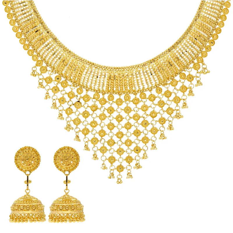 men’s silver ring with onyx 22K Yellow Gold V-Shaped Necklace Set (89.9gm)