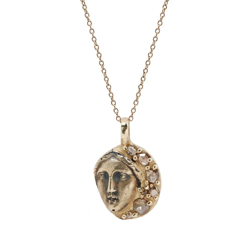 dainty butterfly pendant necklace The Face Of The Oracle Necklace