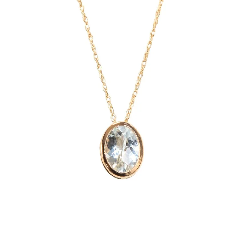 rose gold initial pendant necklace Aquamarine Bezel Set Necklace In 14k Yellow Gold rose gold initial pendant necklace Aquamarine Bezel Set Necklace In 14k Yellow Gold