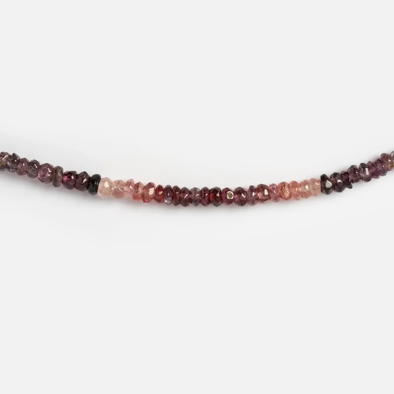 oval blue sapphire ring Beaded Gemstone Necklace