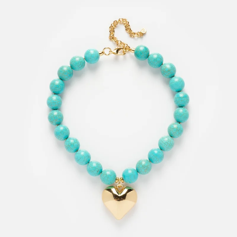ethical lab-grown diamond ring Luck and Love Turquoise Necklace