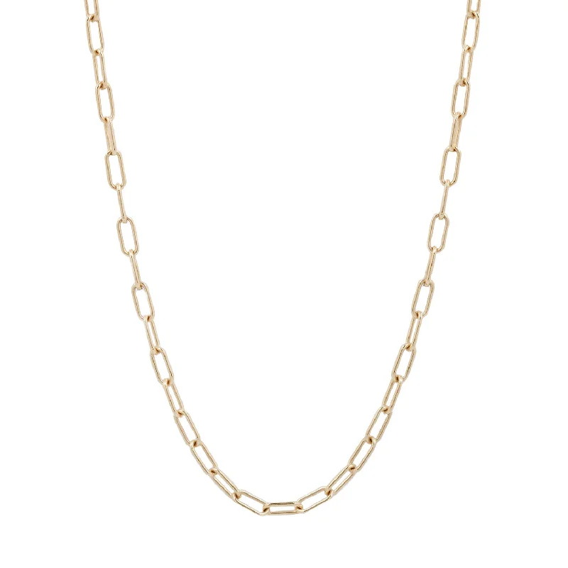 diamond wedding band for women Elongated Cable Chain