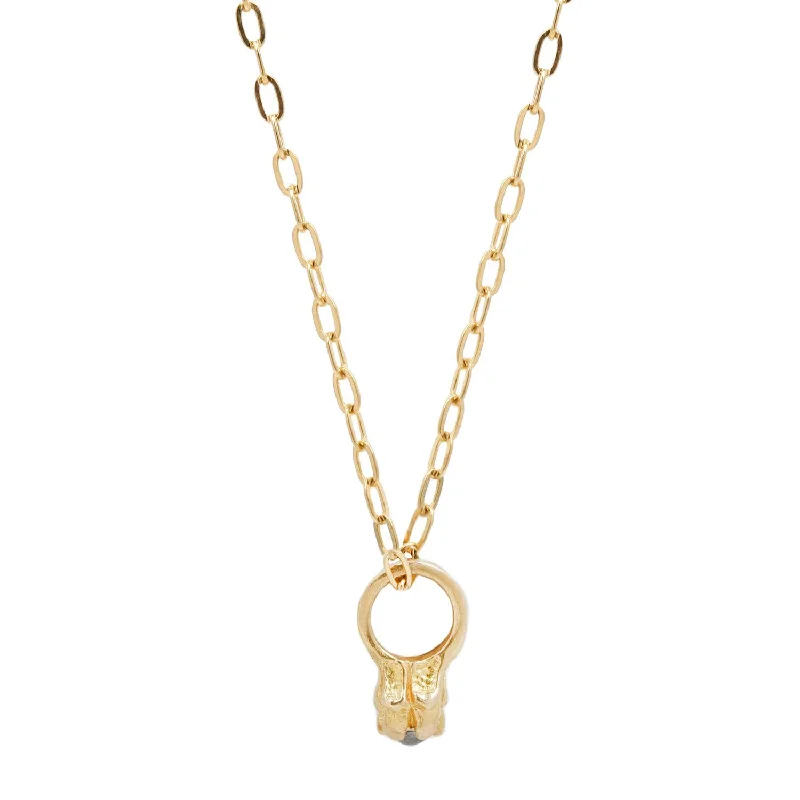 heart pendant necklace gold Diamond Babbey Necklace