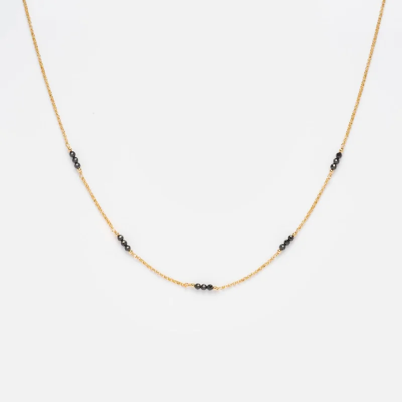 gold bar earrings minimalist Dottie Necklace