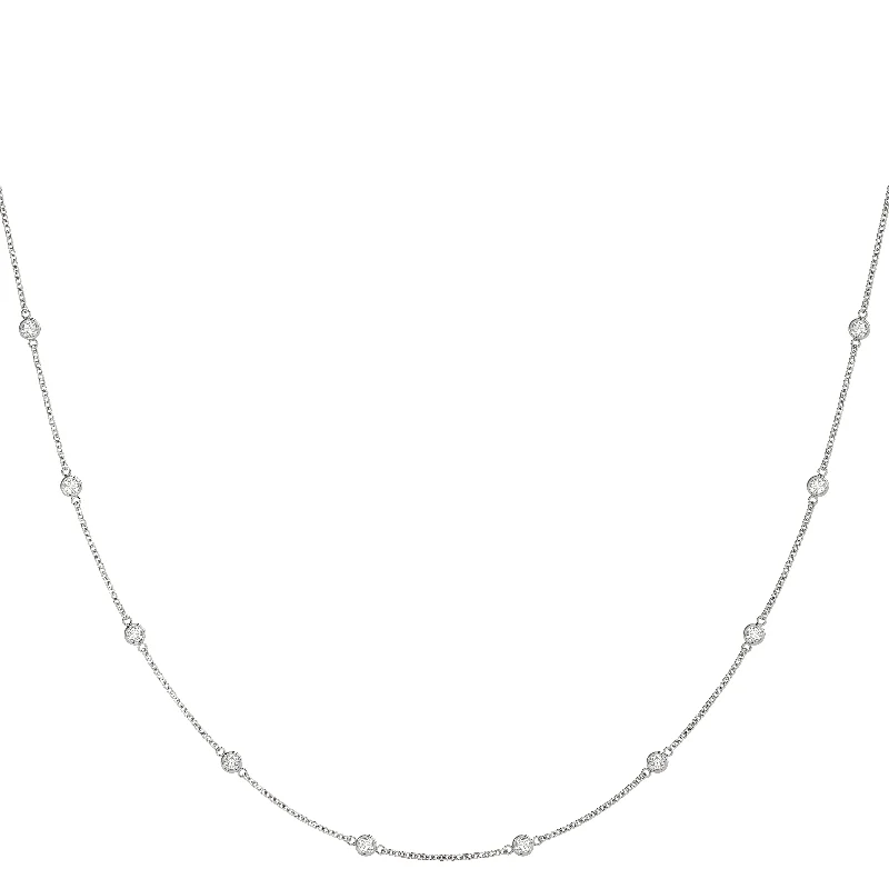 silver anklet with charms Fashion Diamond Necklace