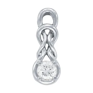 men’s hammered titanium ring Fashion Diamond Pendant