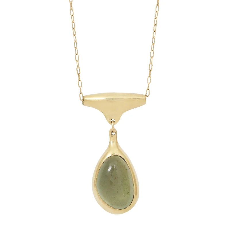 dainty chain bracelet layered Green Aqua Holder Bead Necklace