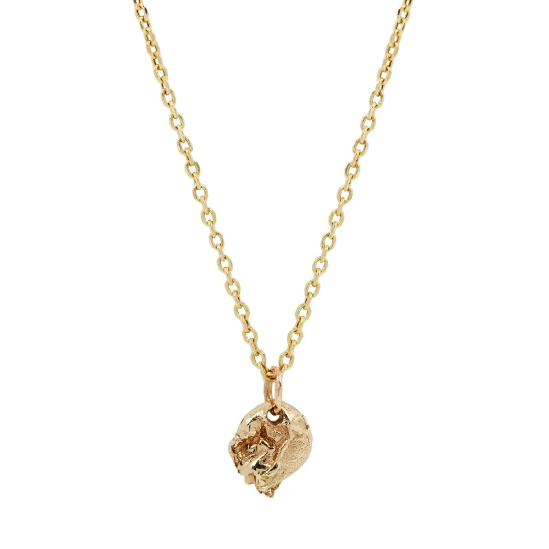 personalized couples necklace gold II Gold Shard Pendant Necklace