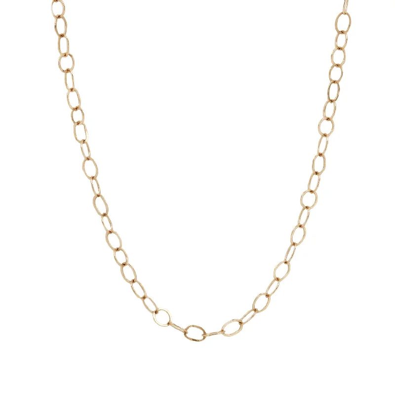 unique zodiac constellation necklace LI Small Forged Gold Link Necklace