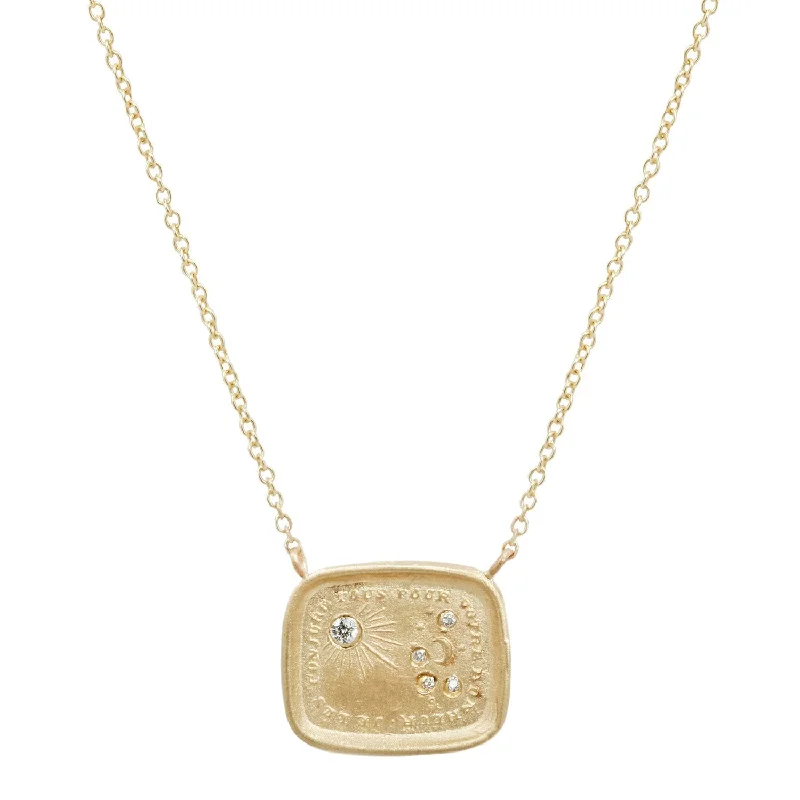 wedding anniversary diamond ring I Invoke Them Necklace