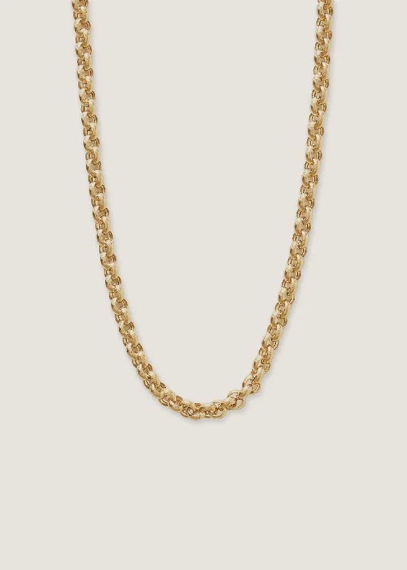 natural turquoise ring handmade Matis Rolo Link Chain Necklace
