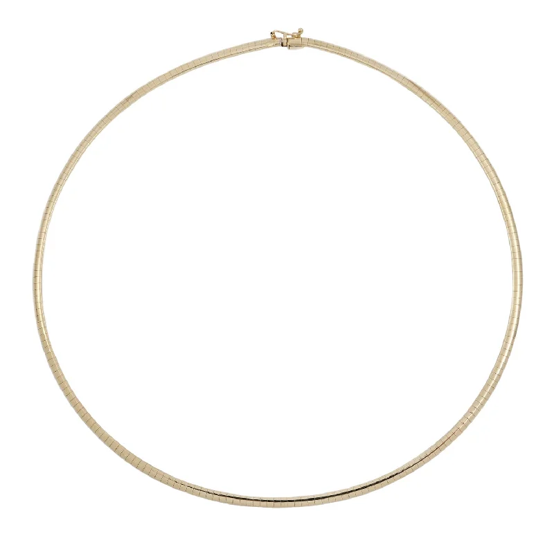 rose gold bar bracelet personalized Elia Omega Dome Necklace