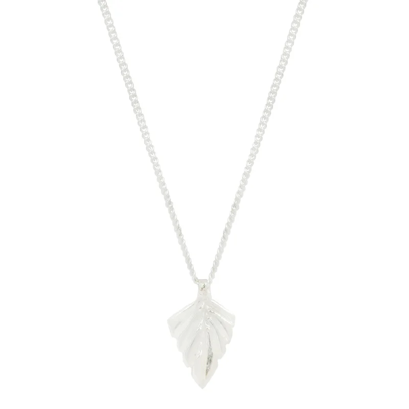 heart-shaped promise ring sterling silver Palm Pendant Silver Necklace