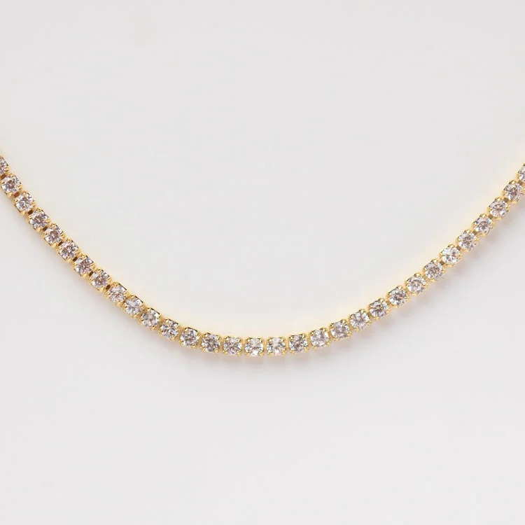 delicate chain necklace gold Perri Choker