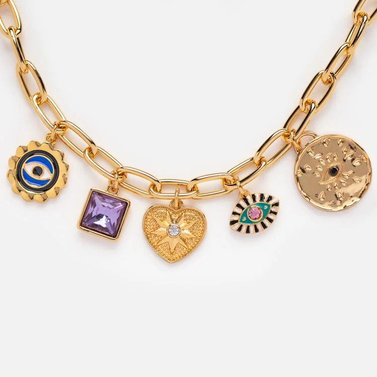 black and gold wedding band San Miguel Necklace