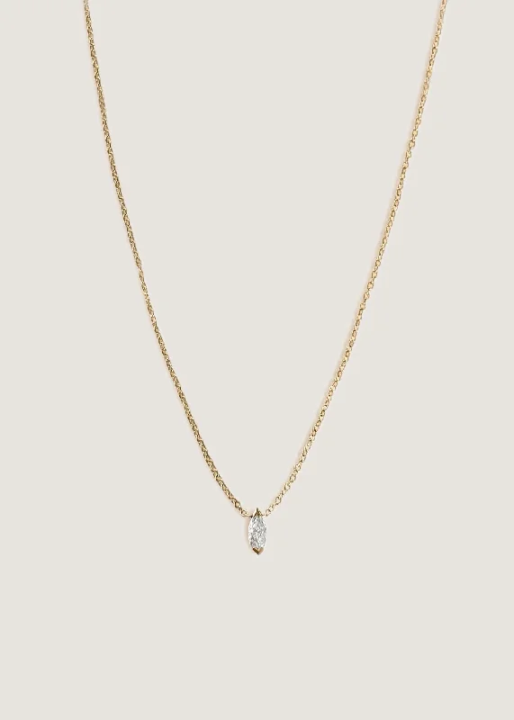 customized infinity bracelet Solitaire Marquise Diamond Necklace