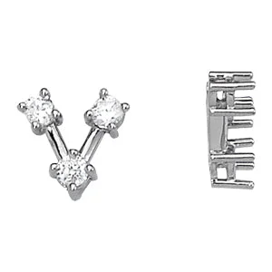 geometric diamond earrings gold Three Stone Diamond Pendant