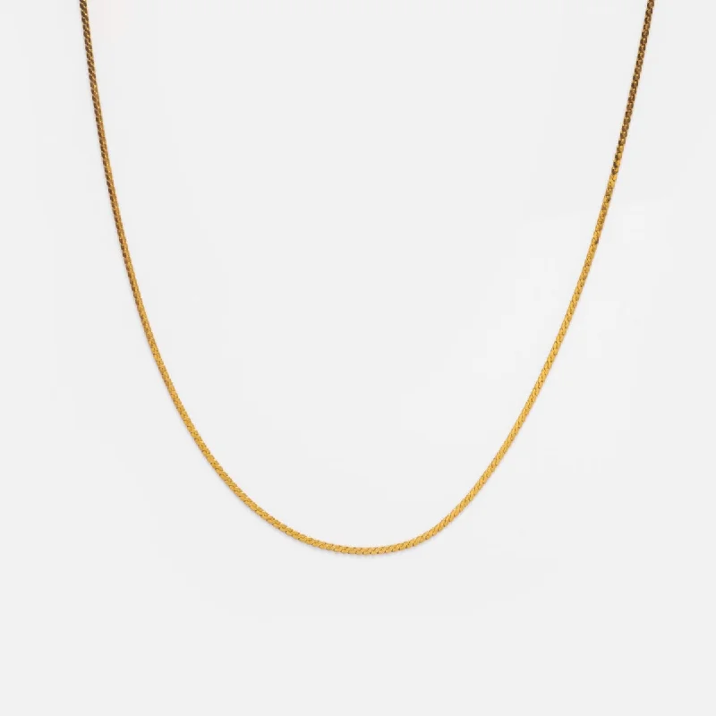 minimalist disc pendant necklace Vermeil S Chain