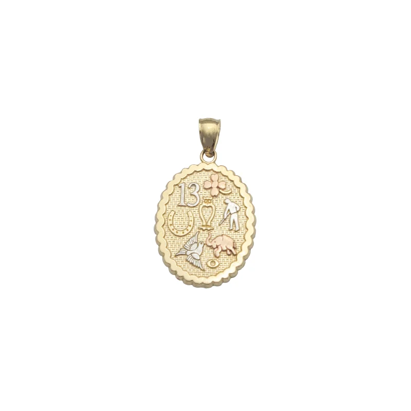 handcrafted crystal quartz ring Seven Potential Pendant (14K)