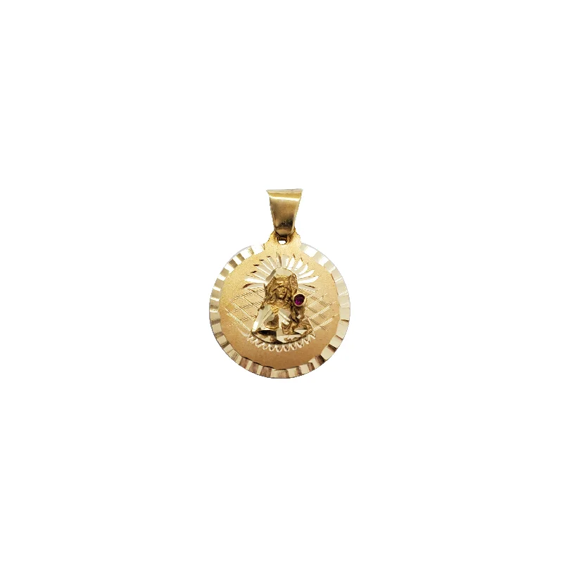 celestial sun and moon pendant Diamond-Cut Santa Barbara Pendant (14K)