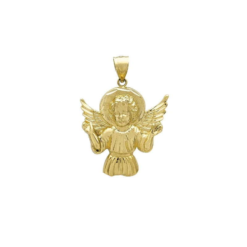 silver moon and star pendant [Divino Niño] Divine Child Pendant (14K)