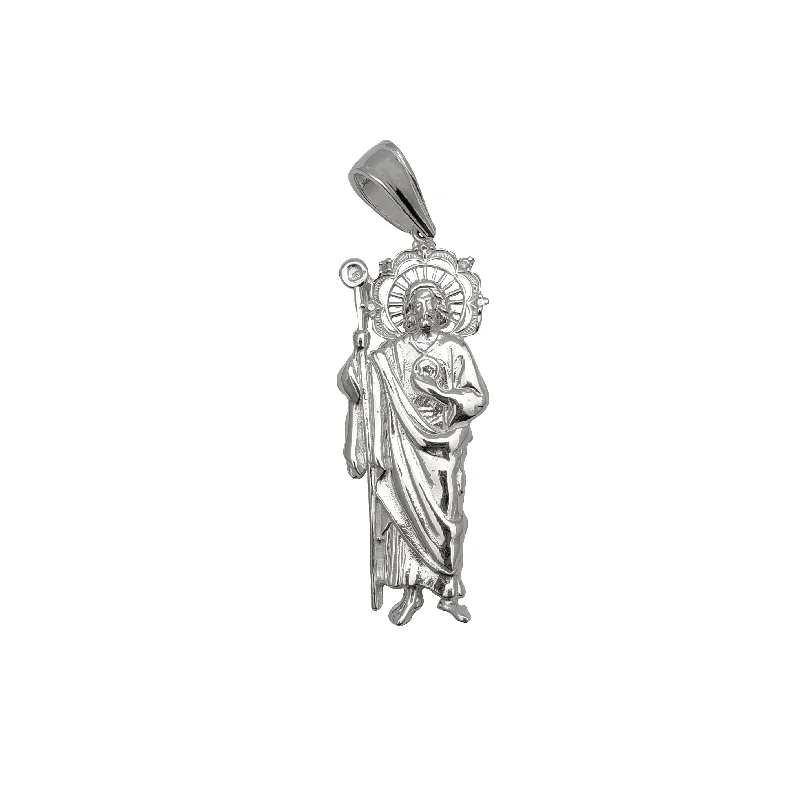 vintage sapphire engagement ring Saint Jude Pendant (Silver)
