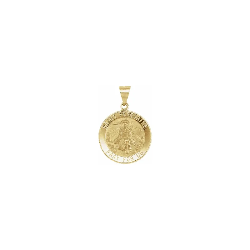 hexagon-shaped engagement ring unique Saint Peregrine Round Lightweight Medal (14K) hexagon-shaped engagement ring unique Saint Peregrine Round Lightweight Medal (14K)