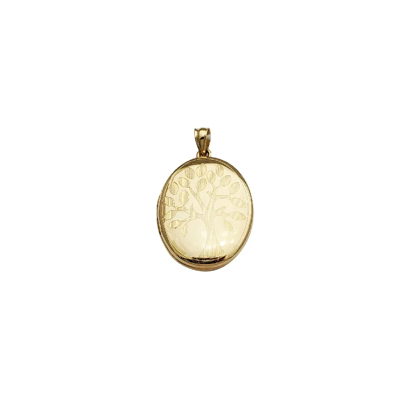 men’s black diamond cufflinks Tree of Life Locket Pendant (14K)