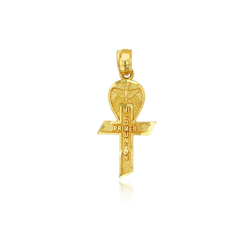 moissanite engagement ring affordable Yellow Gold "Mi Primera Comunion" Cross Pendant (14K) moissanite engagement ring affordable Yellow Gold "Mi Primera Comunion" Cross Pendant (14K)