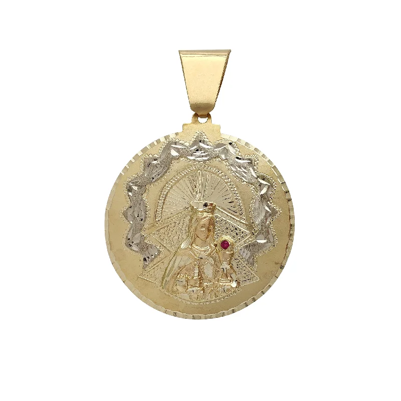 star-shaped cartilage stud earrings Zirconia Saint Barbara Medallion Pendant (14K) star-shaped cartilage stud earrings Zirconia Saint Barbara Medallion Pendant (14K)